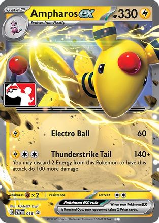 Ampharos ex 016 - Prize Pack Series Cards