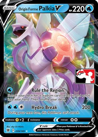 Origin Forme Palkia V 039/189 - Prize Pack Series Cards Holofoil