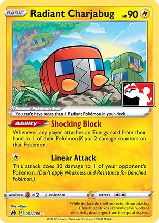 Radiant Charjabug 051 - Prize Pack Series Cards Holofoil