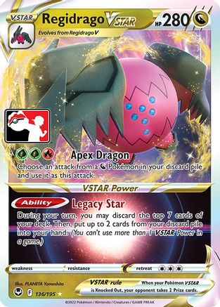 Regidrago VSTAR 136/195 - Prize Pack Series Cards Holofoil