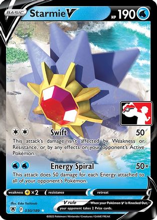 Starmie V 030 - Prize Pack Series Cards Holofoil