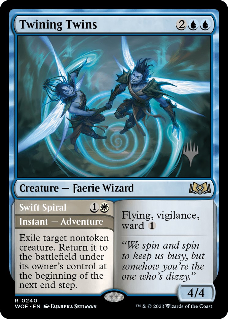 Twining Twins // Swift Spiral (PPWOE-240) - Wilds of Eldraine Promos Foil
