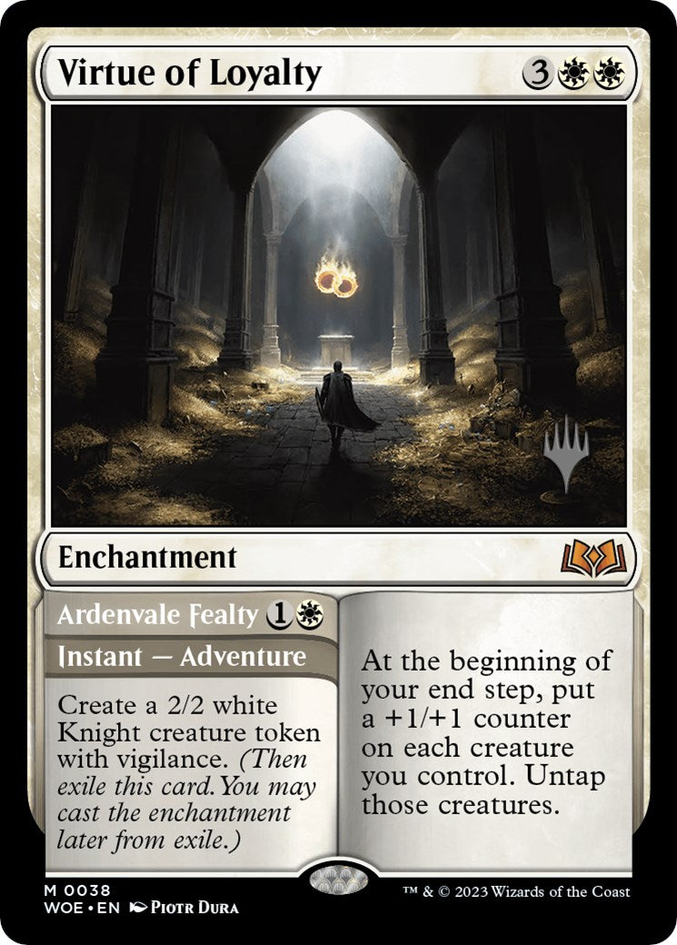 Virtue of Loyalty // Ardenvale Fealty (PPWOE-038) - Wilds of Eldraine Promos Foil