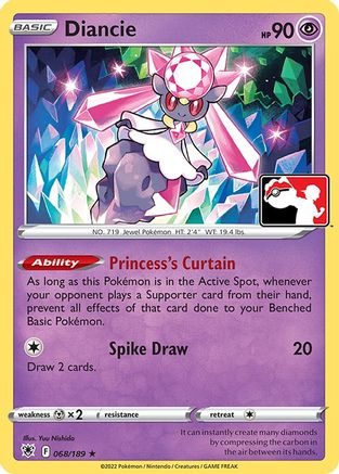Diancie 068 - Prize Pack Series Cards