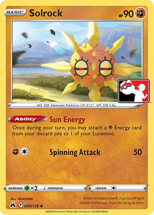 Solrock 069/159 - Prize Pack Series Cards