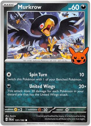Murkrow 131/193 - Trick or Trade BOOster Bundle 2023
