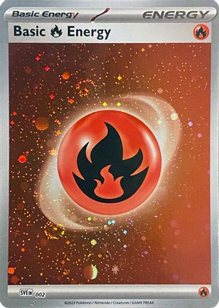 Basic Fire Energy (Cosmos Holo) 002 - SV01 Scarlet & Violet Base Set Holofoil