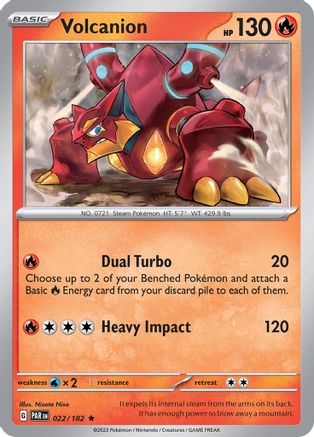 Volcanion 022/182 - SV04 Paradox Rift Reverse Holofoil