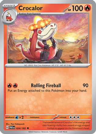 Crocalor 024/182 - SV04 Paradox Rift Reverse Holofoil