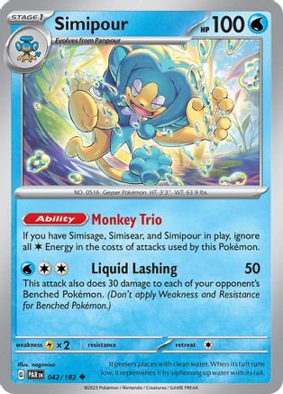 Simipour 042/182 - SV04 Paradox Rift Reverse Holofoil