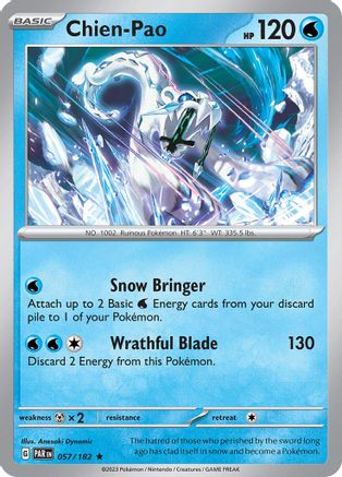 Chien-Pao 057/182 - SV04 Paradox Rift Reverse Holofoil