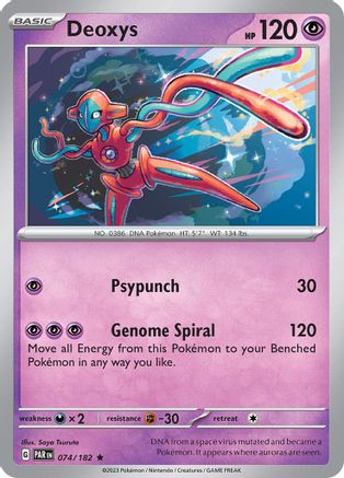 Deoxys 074/182 - SV04 Paradox Rift Reverse Holofoil