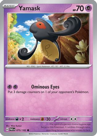 Yamask 075/182 - SV04 Paradox Rift Reverse Holofoil