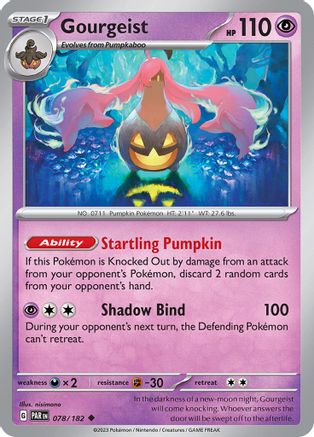 Gourgeist 078/182 - SV04 Paradox Rift Reverse Holofoil