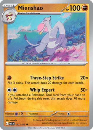 Mienshao 097/182 - SV04 Paradox Rift Reverse Holofoil