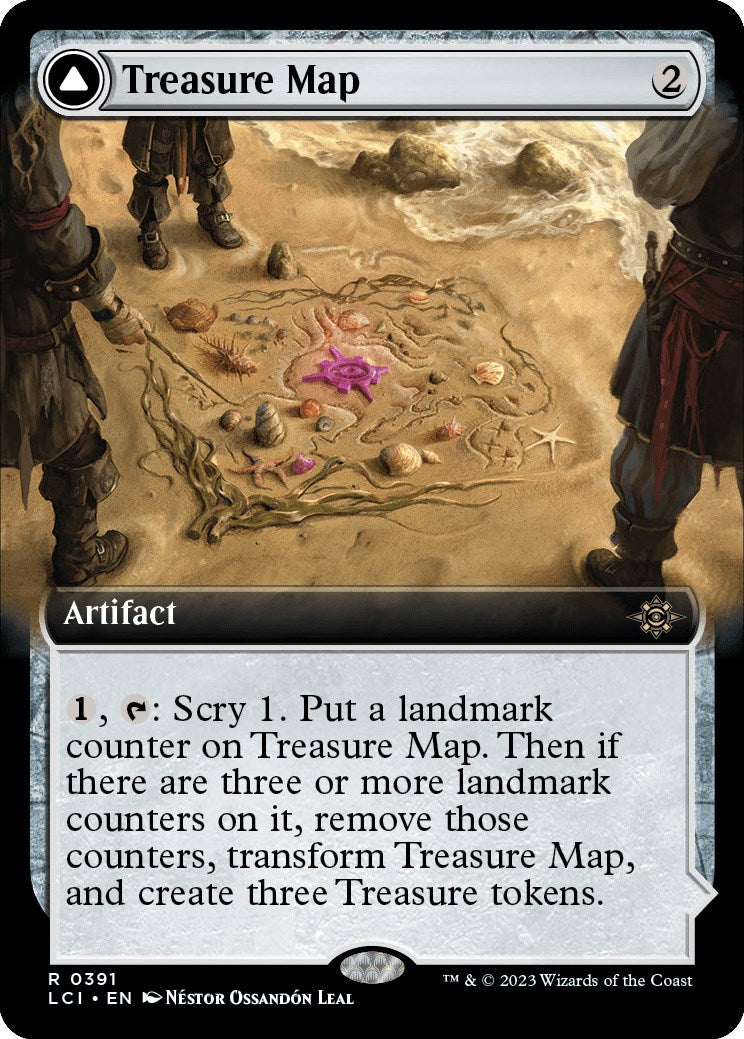 Treasure Map // Treasure Cove (LCI-391) - The Lost Caverns of Ixalan: (Extended Art)