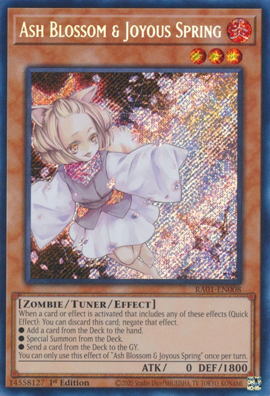 Ash Blossom & Joyous Spring (Secret Rare) (RA01-EN008) - 25th Anniversary Rarity Collection 1st Edition
