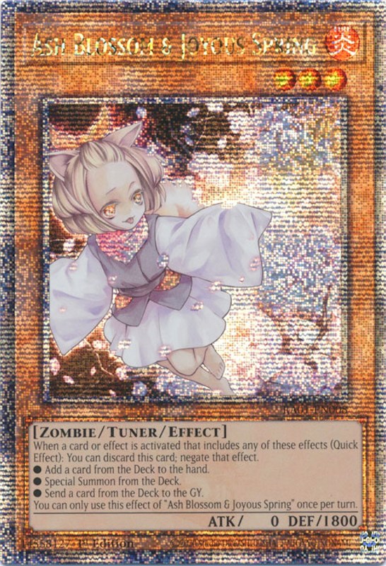 Ash Blossom & Joyous Spring (Quarter Century Secret Rare) (RA01-EN008) - 25th Anniversary Rarity Collection 1st Edition