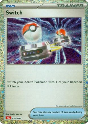 Switch (CLC) 029/034 - Trading Card Game Classic Holofoil