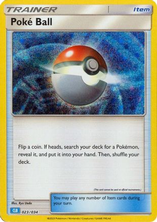 Poke Ball (CLB) 023/034 - Trading Card Game Classic Holofoil