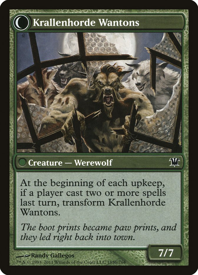 Grizzled Outcasts // Krallenhorde Wantons (ISD-185) - Innistrad: (Double Faced Transform) Foil