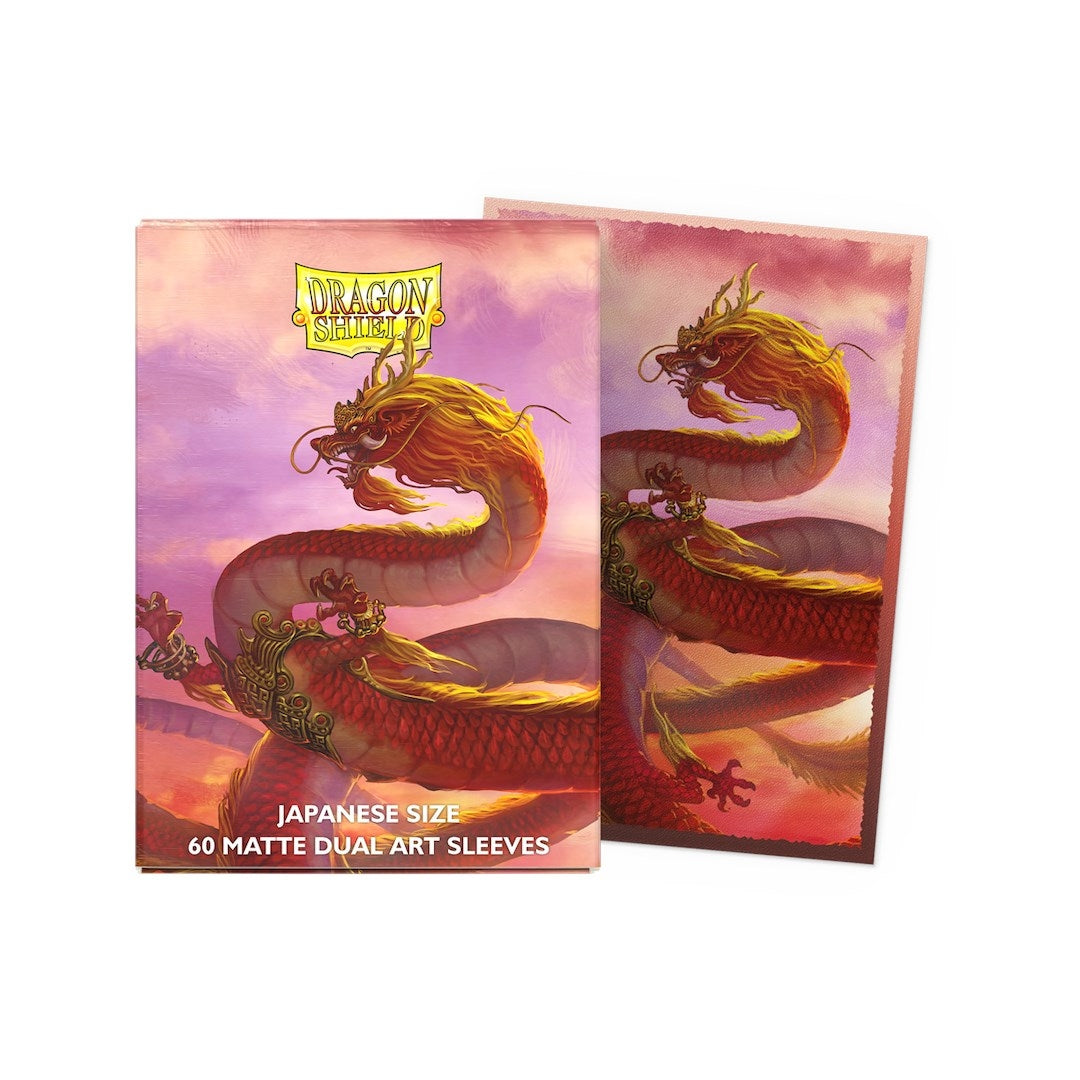 Dragon Shield Limited Edition Art Japanese Brushed Sleeves Year Of The Wood Dragon 2024 60 Pack