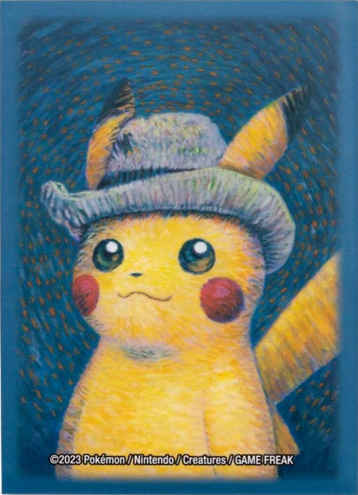 Pokémon Card Sleeve - Pikachu Inspired by Self-Portrait with Grey Felt Hat (Single Sleeve)