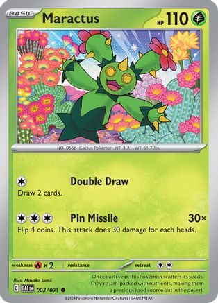 Maractus 003/091 - SV Paldean Fates Reverse Holofoil