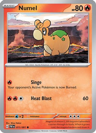 Numel 011/091 - SV Paldean Fates Reverse Holofoil