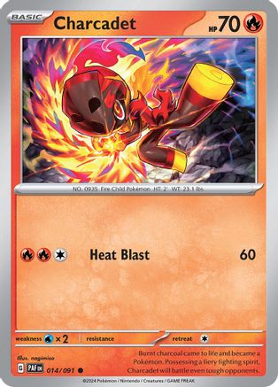 Charcadet 014/091 - SV Paldean Fates Reverse Holofoil