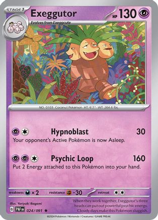 Exeggutor 024/091 - SV Paldean Fates Reverse Holofoil