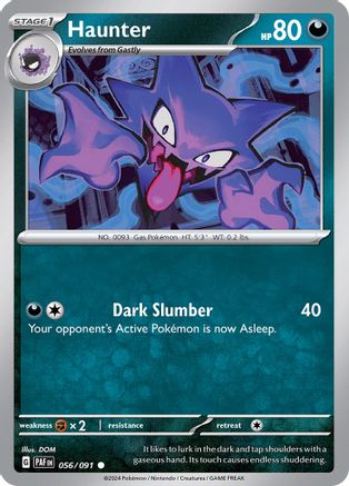 Haunter 056/091 - SV Paldean Fates Reverse Holofoil