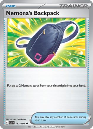 Nemona's Backpack 083/091 - SV Paldean Fates