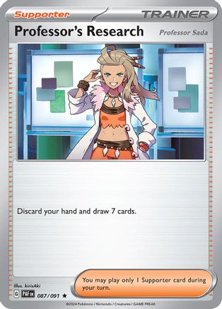 Professor's Research 087/091 - SV Paldean Fates Reverse Holofoil