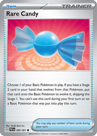 Rare Candy 089/091 - SV Paldean Fates Reverse Holofoil