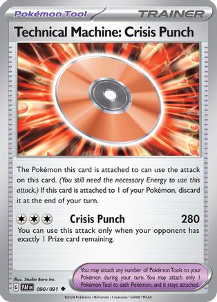 Technical Machine: Crisis Punch 090/091 - SV Paldean Fates Reverse Holofoil