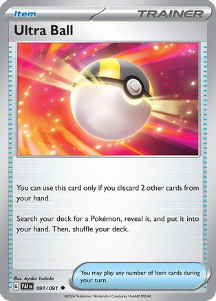 Ultra Ball 091/091 - SV Paldean Fates Reverse Holofoil
