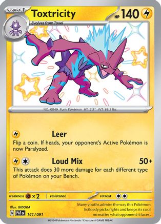 Toxtricity 141/091 - SV Paldean Fates Holofoil