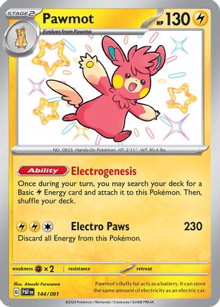 Pawmot 144/091 - SV Paldean Fates Holofoil