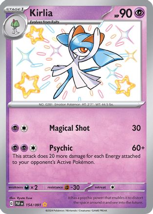 Kirlia 154/091 - SV Paldean Fates Holofoil