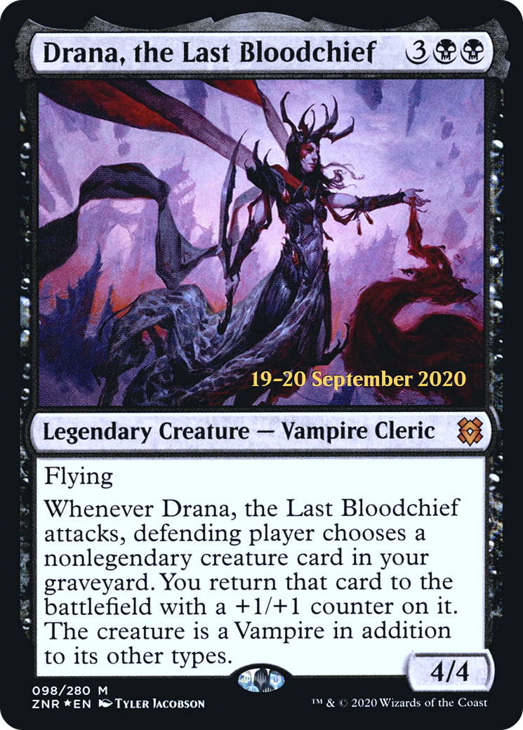 Drana, the Last Bloodchief (PRE-98S) - Zendikar Rising Promos Foil