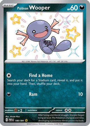 Paldean Wooper 180/091 - SV Paldean Fates Holofoil