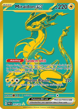 Miraidon ex 243/091 - SV Paldean Fates Holofoil