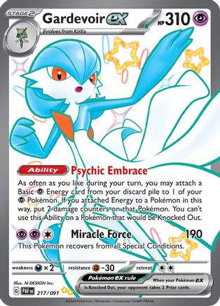 Gardevoir ex 217/091 - SV Paldean Fates Holofoil