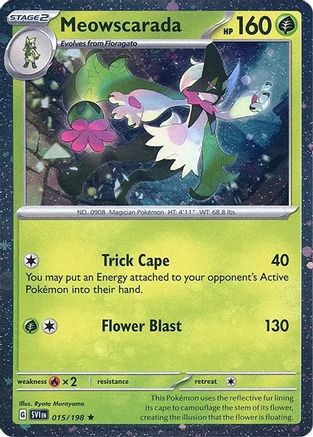 Meowscarada (Cosmos Holo) 015/198 - Miscellaneous Cards & Products Holofoil