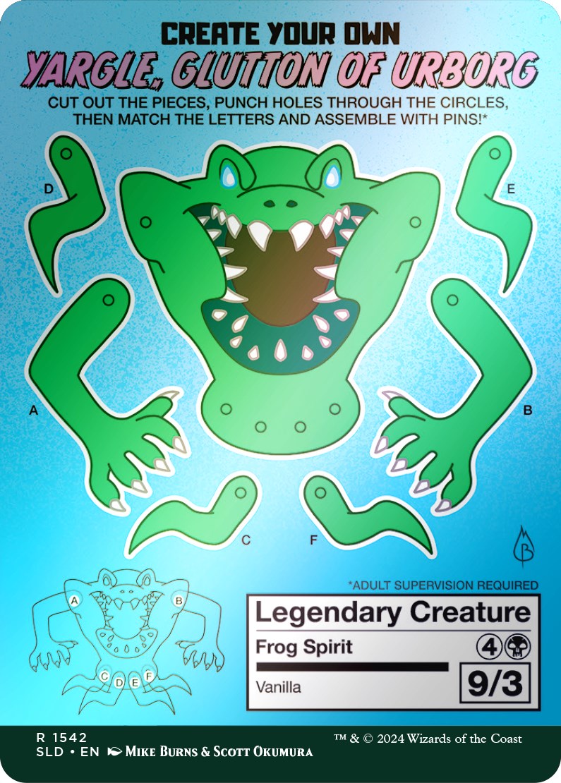 Yargle, Glutton of Urborg // Yargle, Glutton of Urborg (SLD-1542★) - Secret Lair Drop Foil