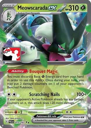 Meowscarada ex 015/193 - Prize Pack Series Cards Holofoil