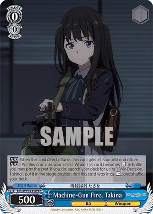 Machine-Gun Fire, Takina (LRC/W105-E069 R) - Lycoris Recoil