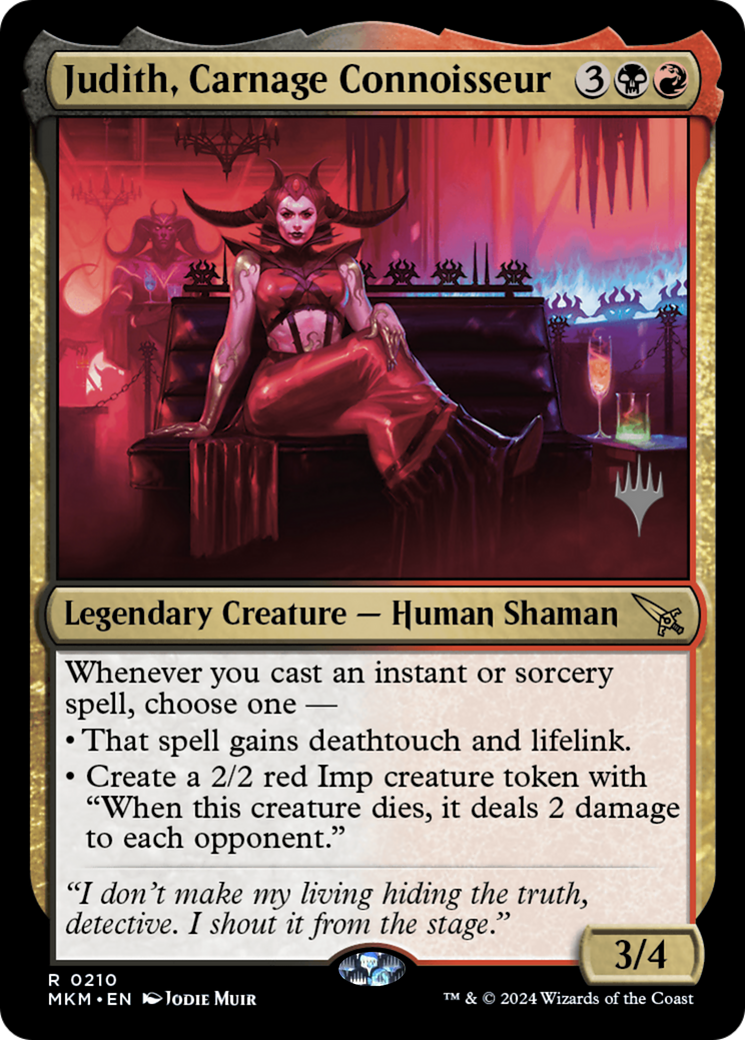 Judith, Carnage Connoisseur (PPMKM-210) - Murders at Karlov Manor Promos