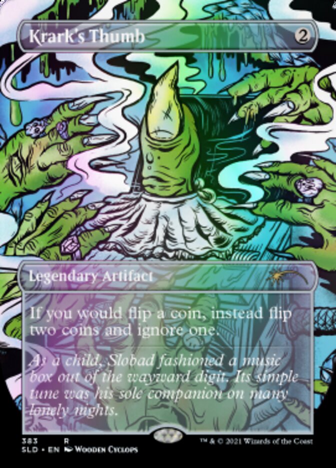 Krark's Thumb // Krark's Thumb (SLD-383) - Secret Lair Drop (Borderless) Foil